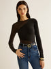Leon | Asymmetrisches Jersey-T-Shirt mit Kontrastbesatz
