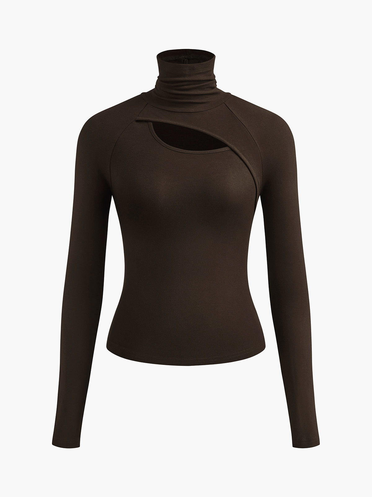 Tanja | Asymmetrisches Cut-Out-Turtleneck-Top
