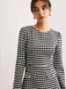 Klara | Houndstooth Panel Kurzkleid