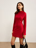 Clara | Elegantes Mock Neck Kleid mit Struktur