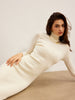 Clara | Elegantes Turtleneck Panel Strickkleid