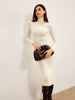 Clara | Elegantes Turtleneck Panel Strickkleid