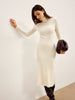 Clara | Elegantes Turtleneck Panel Strickkleid