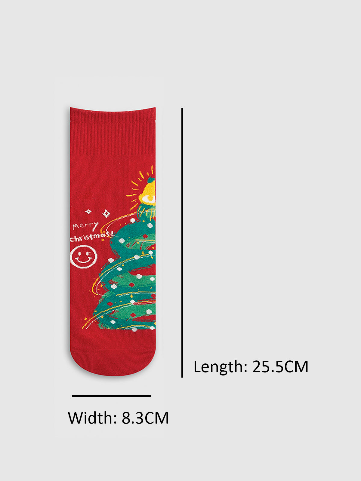 Weihnachtsfreude | Cartoon Weihnachtsgeschenkbox mit Socken