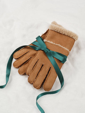 Lukas | Stilvolle Lammwolle Wildlederhandschuhe