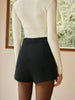 Vera | Hochtaillierte Zipper Shorts