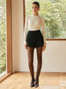 Vera | Hochtaillierte Zipper Shorts