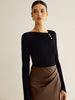 Marie | Elegante Bluse mit Metalldetails