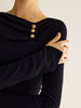 Marie | Elegante Bluse mit Metalldetails