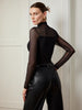 Clara | Elegante 2-in-1 Bluse mit transparenten Einsätzen