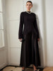 Clara | Asymmetrisches Maxikleid mit Mock Neck