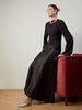 Clara | Asymmetrisches Maxikleid mit Mock Neck
