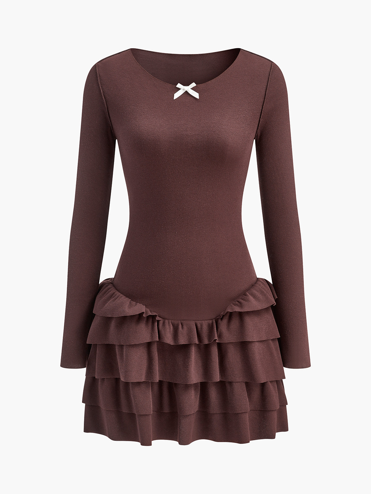 Clara | Rüschen Kleid mit schlankem Schnitt