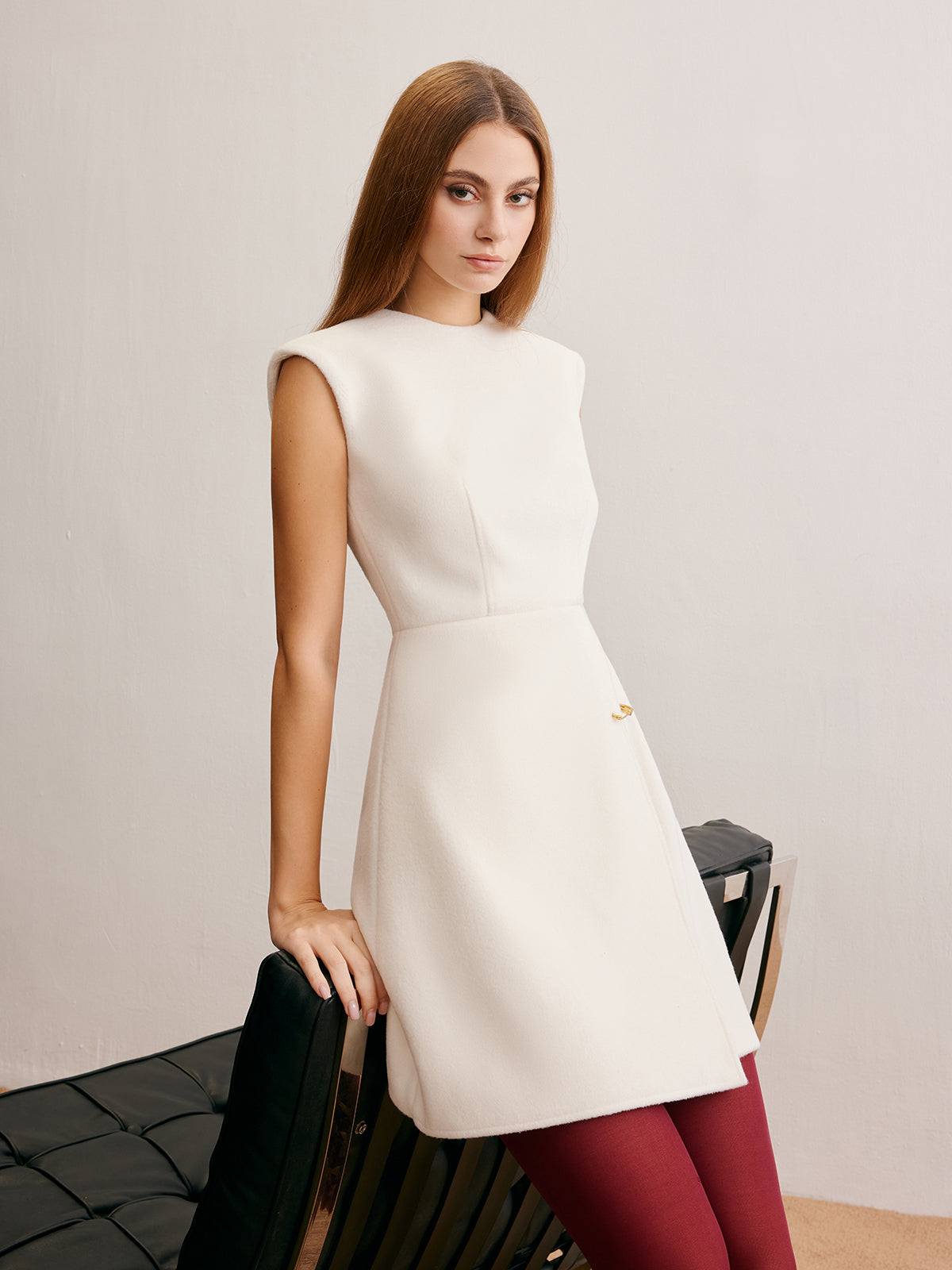 Anna | Elegantes ärmelloses Warmkleid
