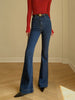 Max | Elegante Denim Slim Bootcut Jeans ohne Gürtel