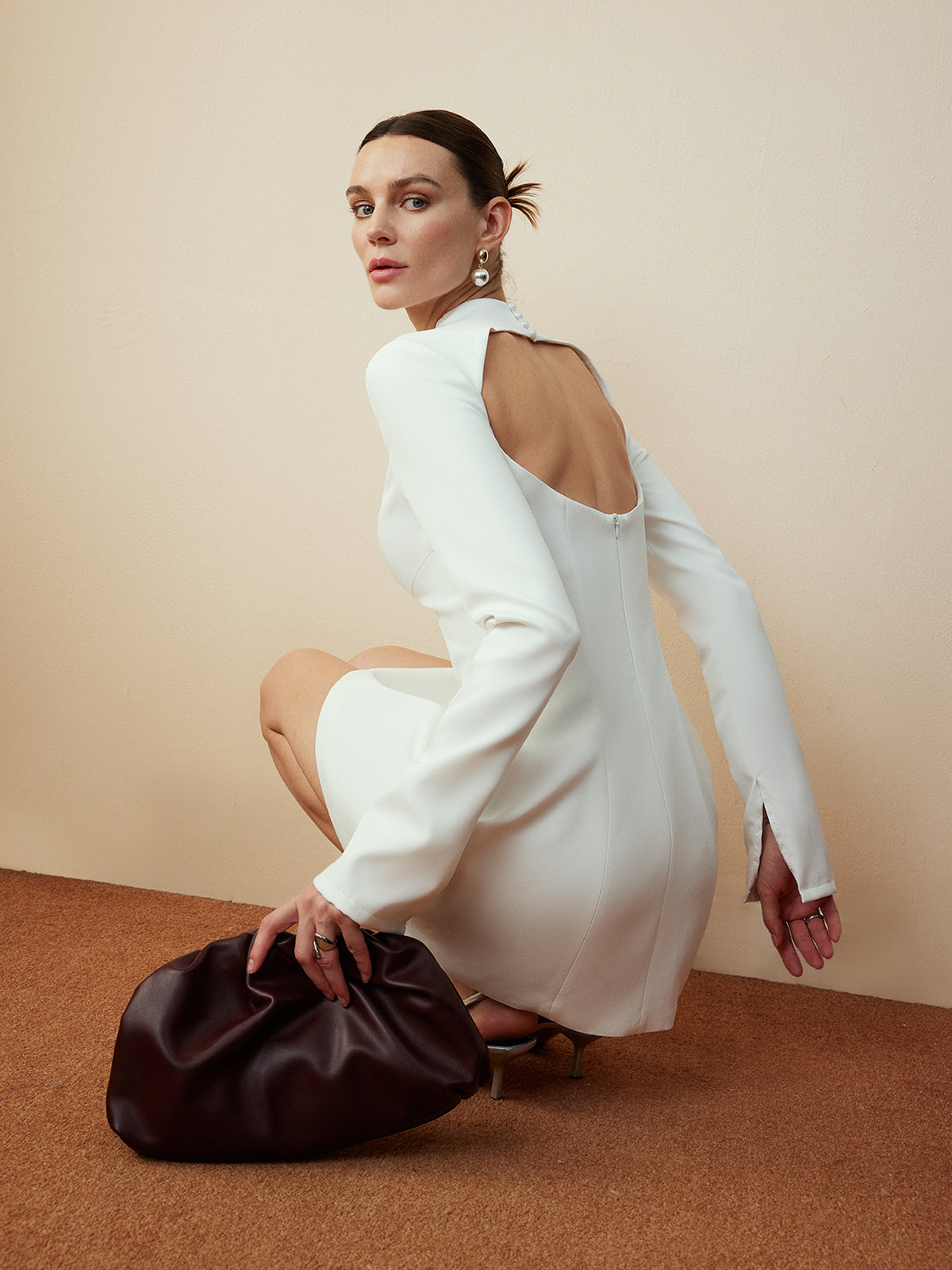 Clara | Rückenfreies Skinny Reißverschlusskleid