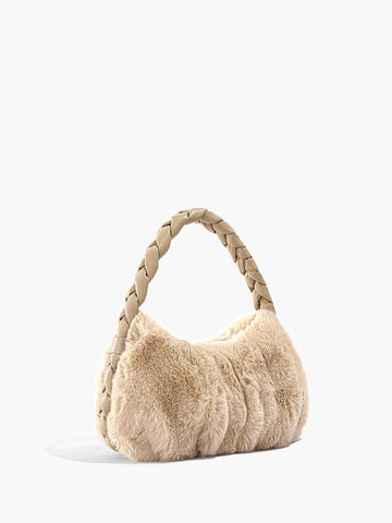 Clara | Handgefertigte Kuscheltasche mit gewebtem Tragegurt