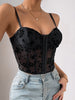 Isabella | Blumen-Mesh Struktur-Korsett
