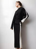 Clara | Asymmetrische Jersey-Bluse mit Farbblock