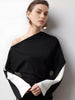Clara | Asymmetrische Jersey-Bluse mit Farbblock