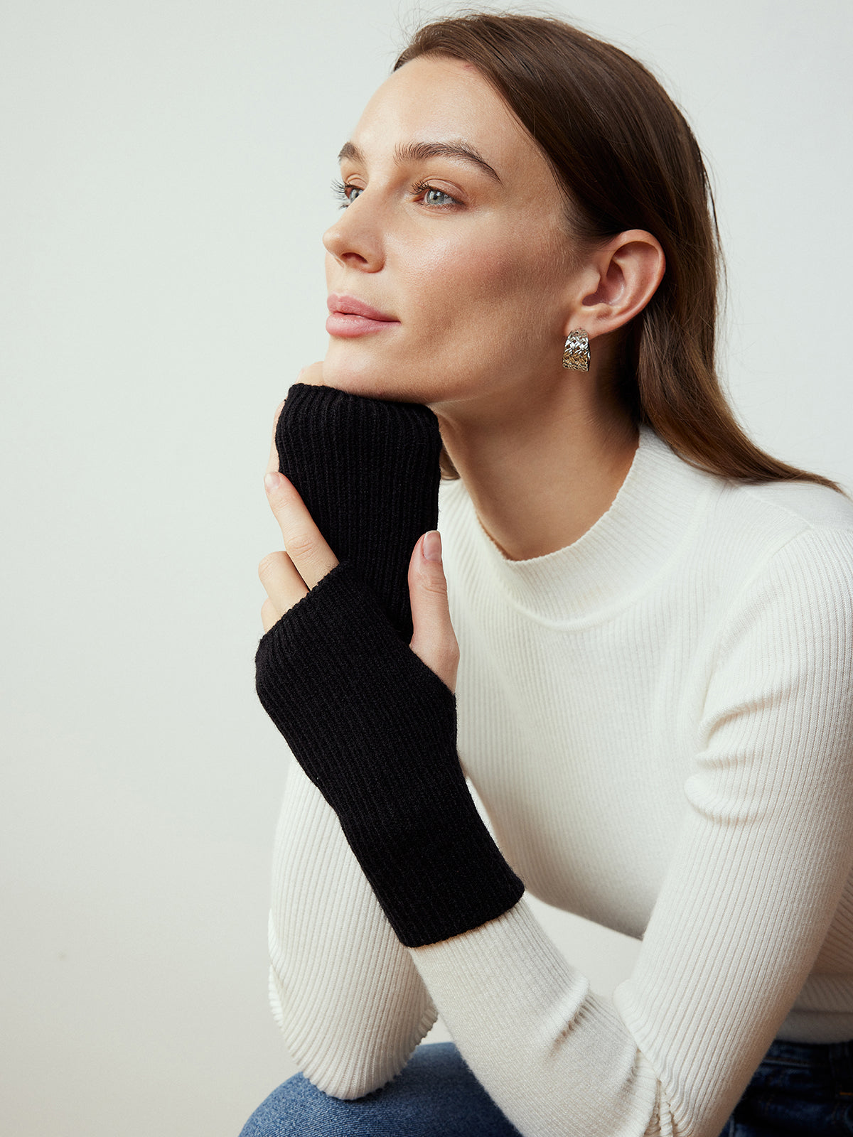 Felix | Halbfinger Strickhandschuhe