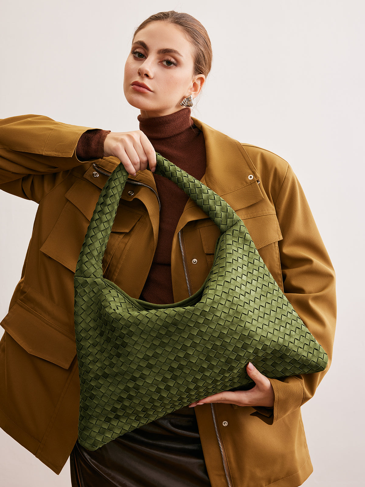 Lukas | Große Wildleder Tasche mit hoher Kapazität
