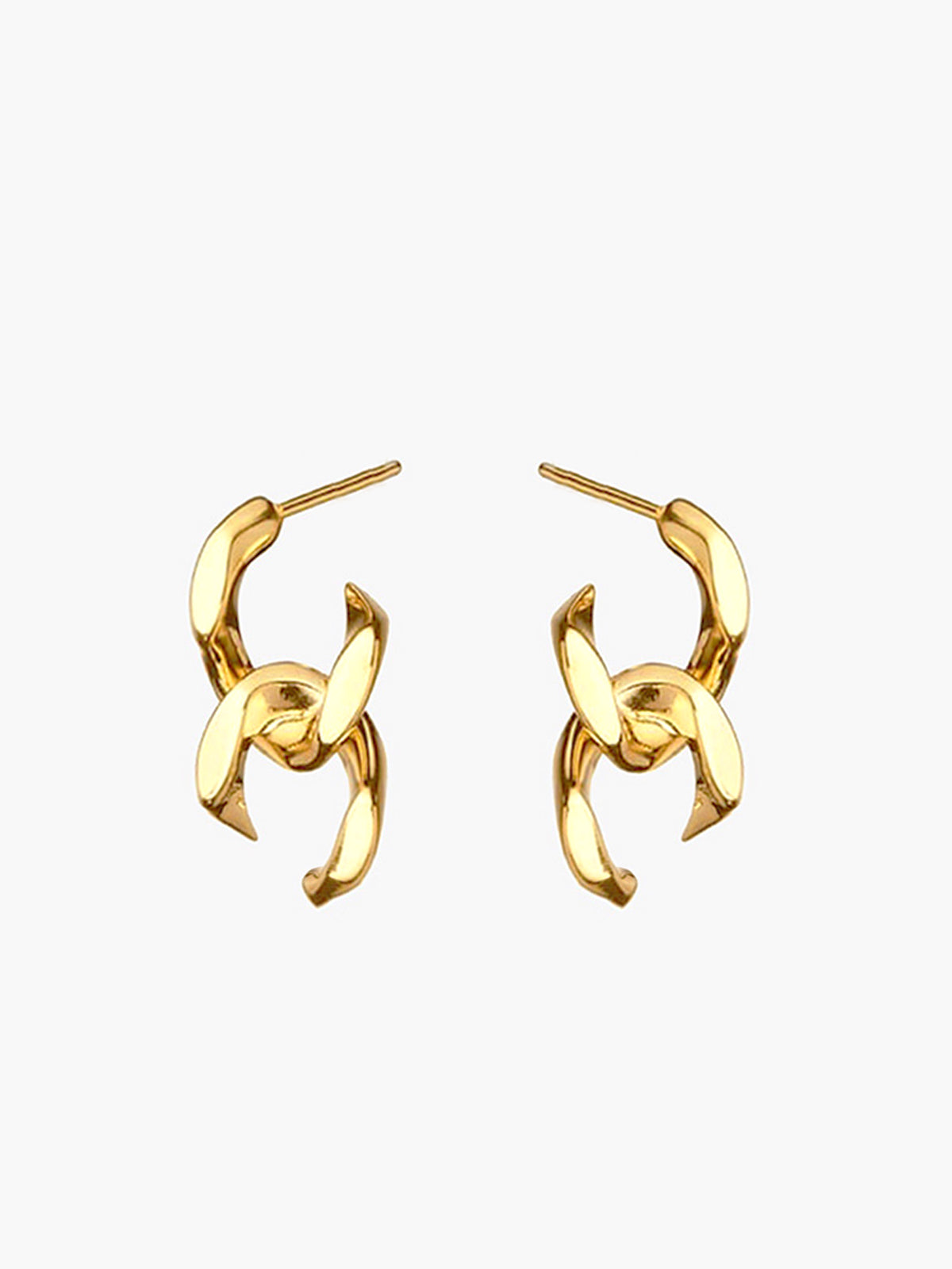 Clara | Geometrische Ohrstecker mit Twist-Design