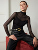 Clara | Elegante 2-in-1 Bluse mit transparenten Einsätzen