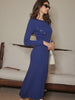 Clara | Asymmetrisches, figurbetontes Strickkleid