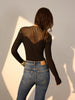 Maximilian | Stilvolles Stricktop mit transparenten Schultern