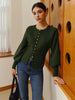 Anna | Elegante Wellenbesatz-Bluse