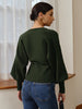 Anna | Elegante Wellenbesatz-Bluse