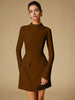 Clara | Schlichtes Mock Neck Kleid