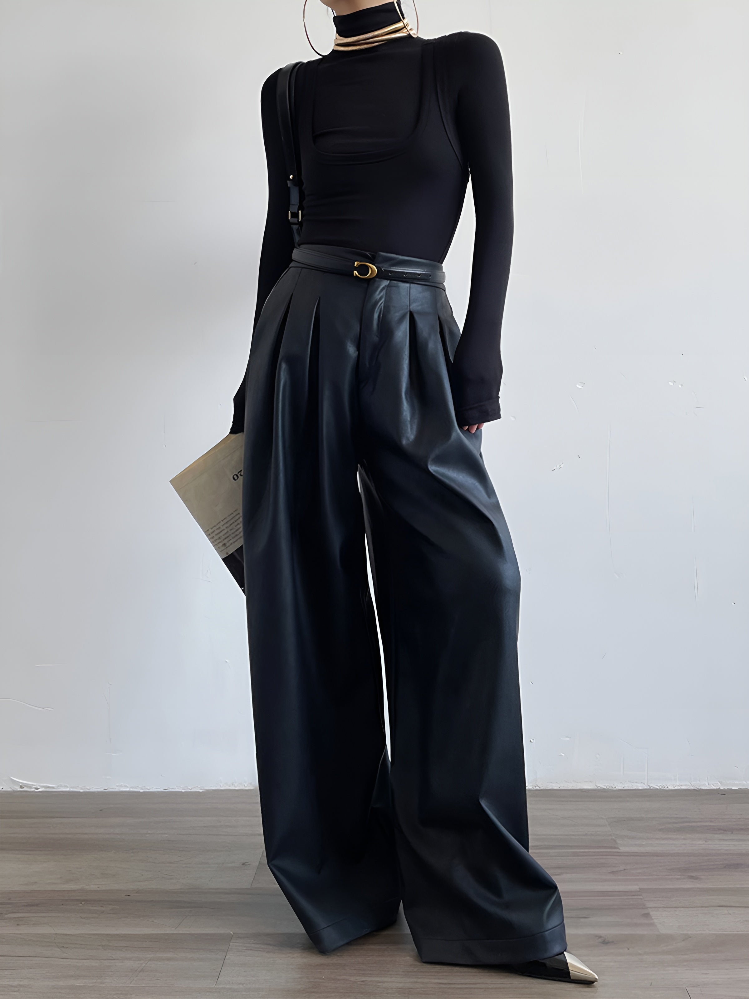 Lena | 2-in-1 Stehkragen-Jersey-Oberteil