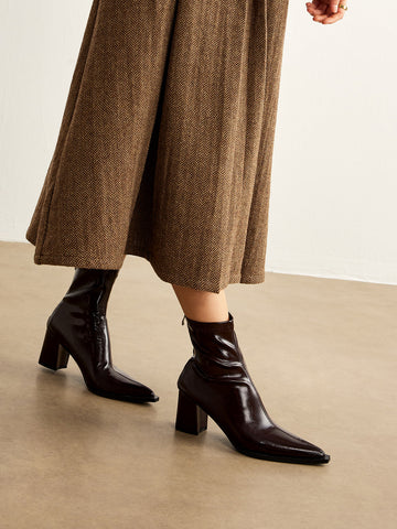 Laura | Elegante Ankle Boots mit Blockabsatz