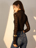 Lena | Elegante Bluse mit semi-transparentem Stoff