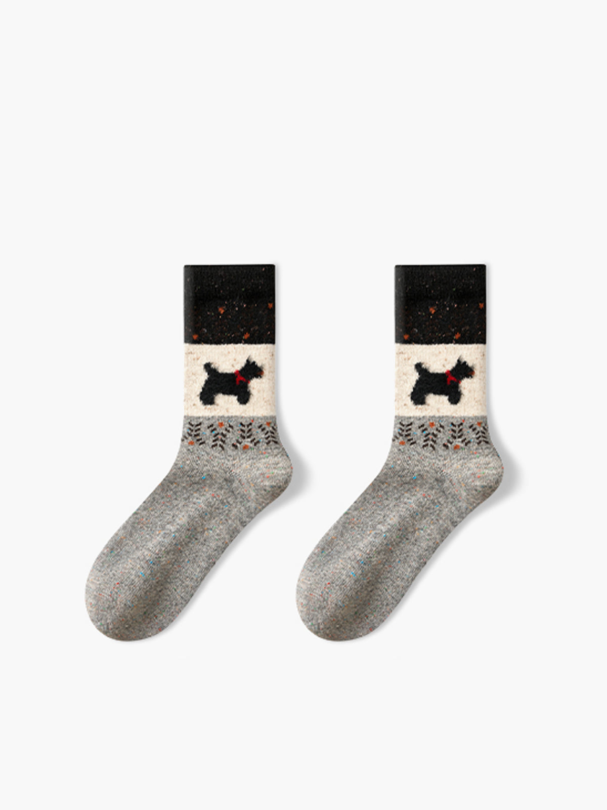 Clara | Hunde-Muster-Wollsocken