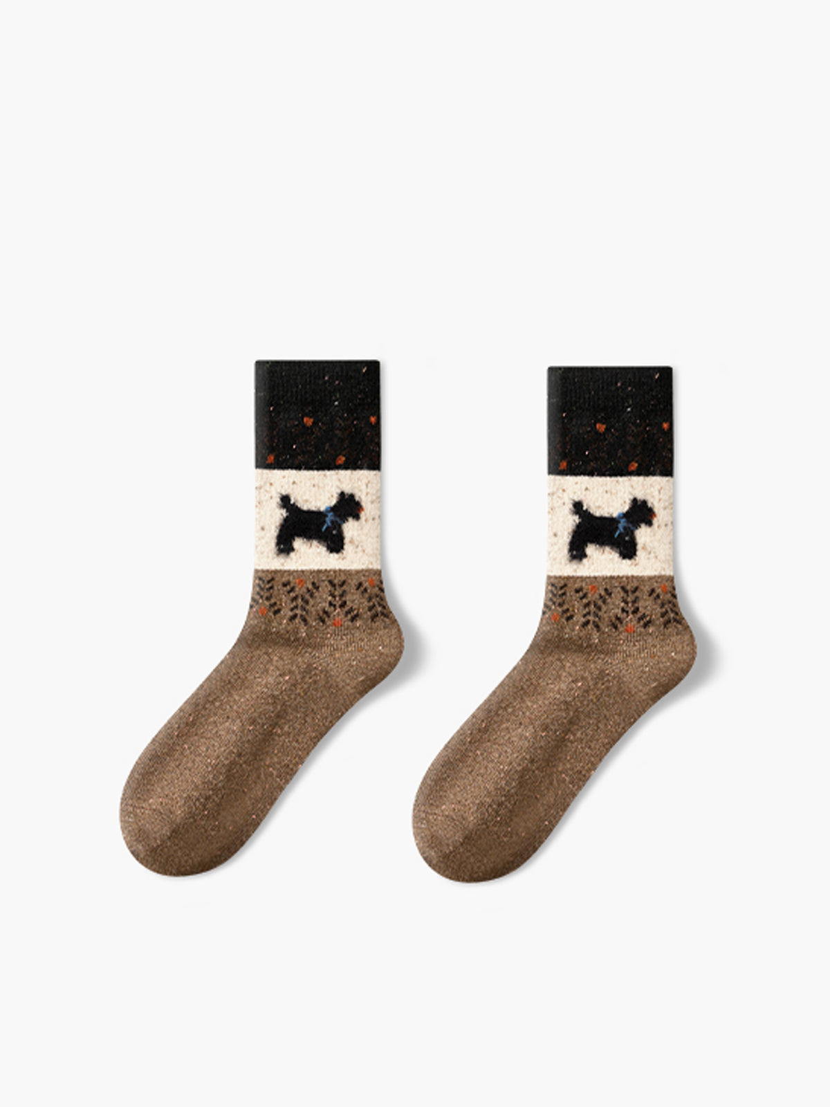 Clara | Hunde-Muster-Wollsocken