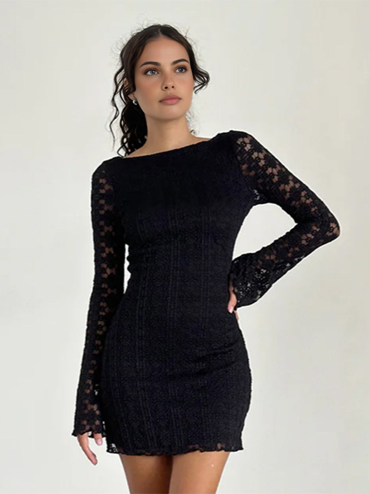 Clara | Spitzenkurzes Kleid