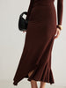Clara | Asymmetrisches Maxikleid mit hohem Kragen