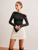 Leni | Asymmetrische Geraffte Bluse