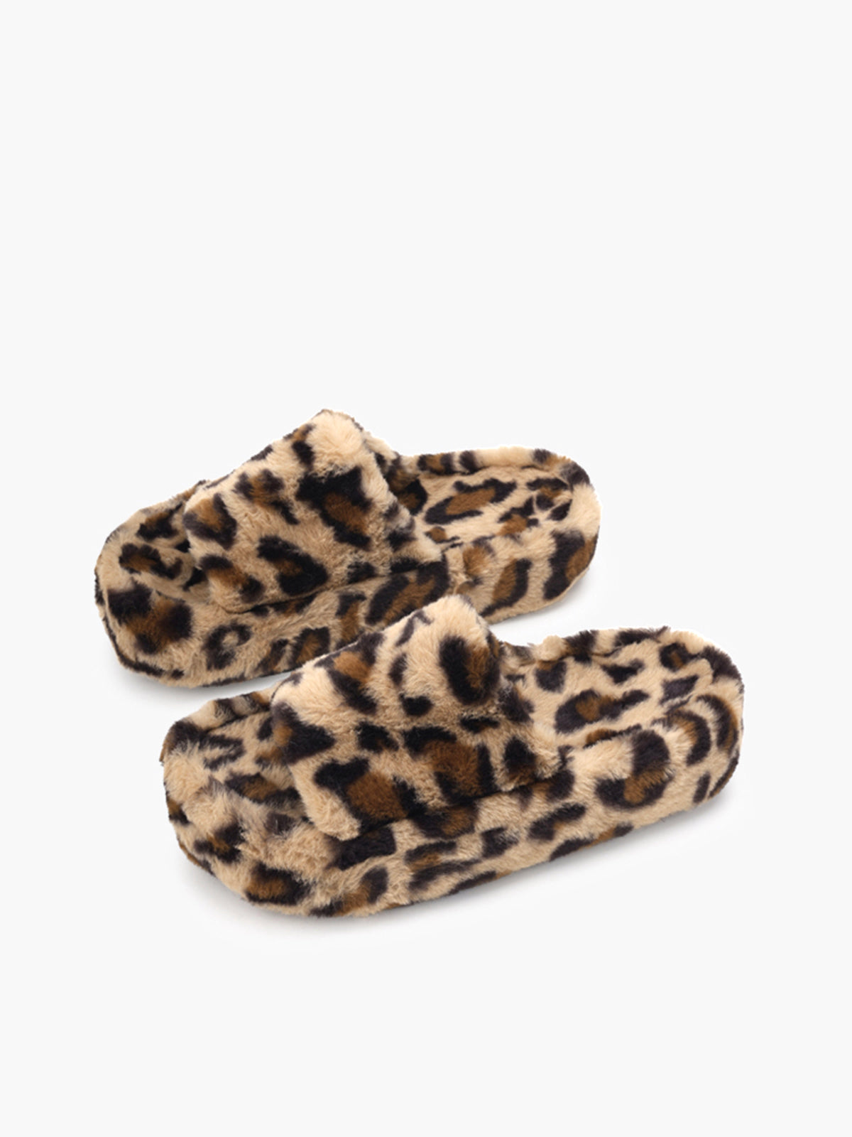 Lotte | Flauschige Leopardenhausschuhe