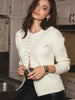 Nora | Elegantes Stricktop mit Rundhalsausschnitt und Knopfdetails