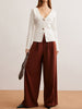 Clara | Eleganter V-Ausschnitt Cardigan mit Waterdrop-Buttons