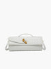 Clara | Zwei-Wege Woven Flap Clutch Schultertasche