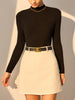 Mia | Minimalistisches Slim Plisse Stricktop