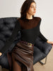Alda | Modern asymmetrical sweater made of wool mixture