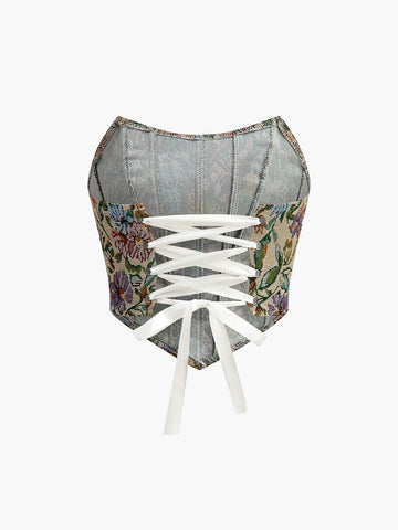Sophie | Blumenmuster Korsett