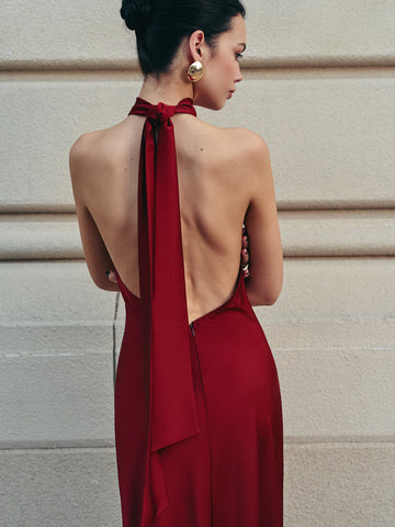 Mira | Elegantes Halter Kleid