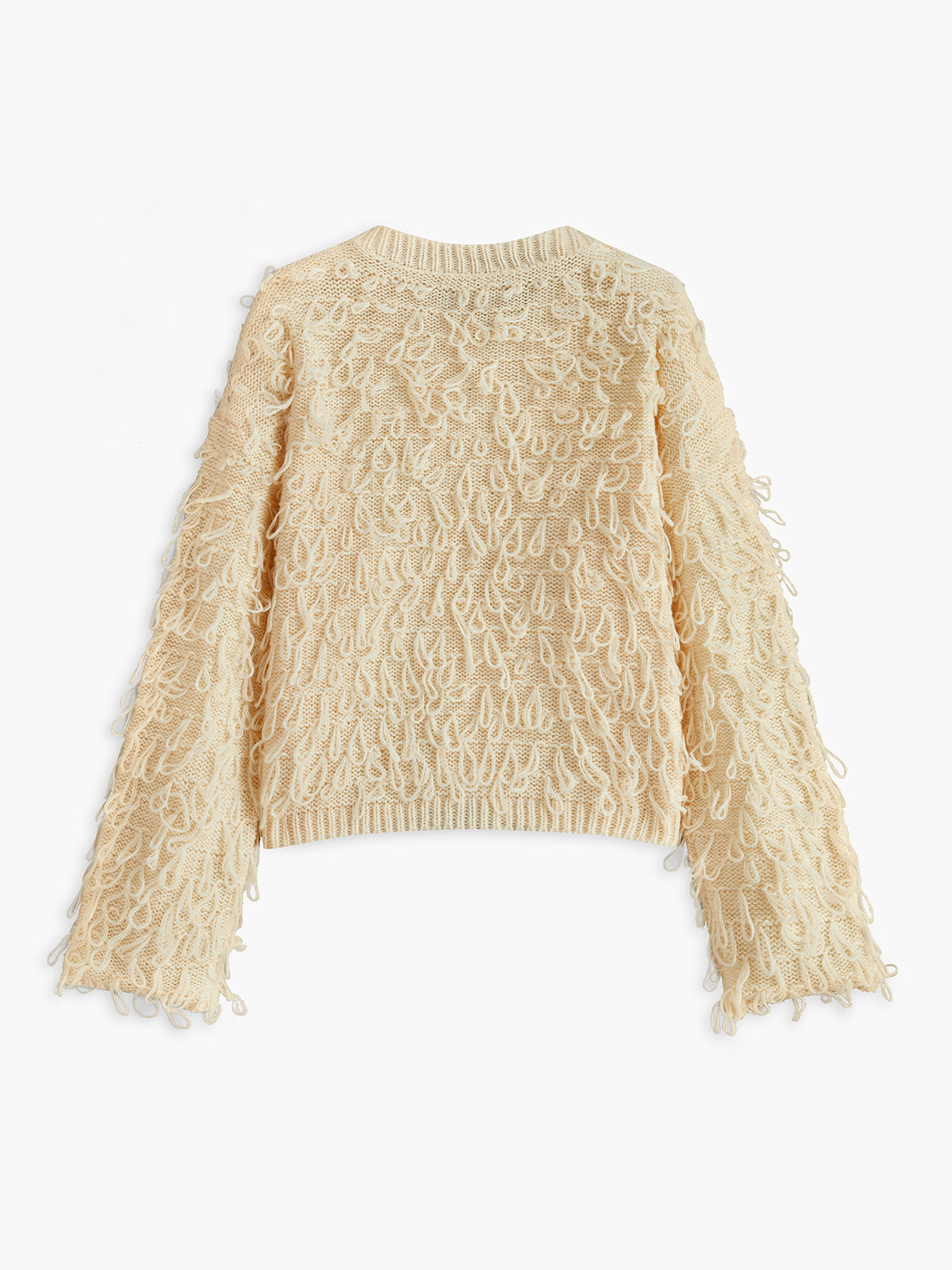 Leonie | Kreativer Quasten Strickmantel